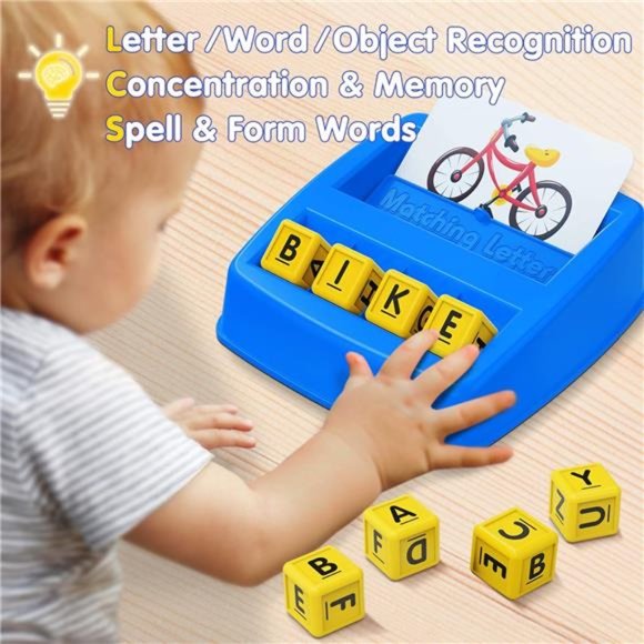 Educational Toys for 3 4 5 Year Old Boys Gift,Matching Letter Game Preschool Toy - Picture 9 of 14